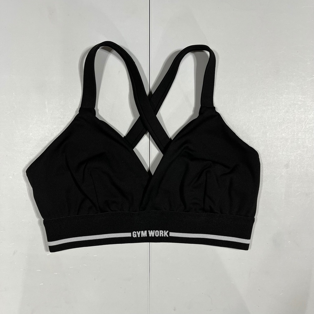 SHEIN Gym Workout‎ Sporty Running Criss Cross Back Sports Bra Womens Medium